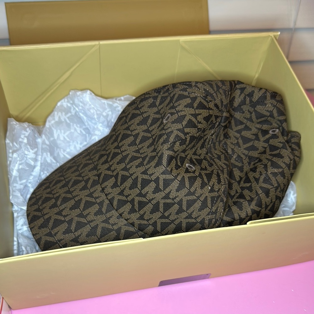 Michael Kors Brown Monogram Cap - image 1